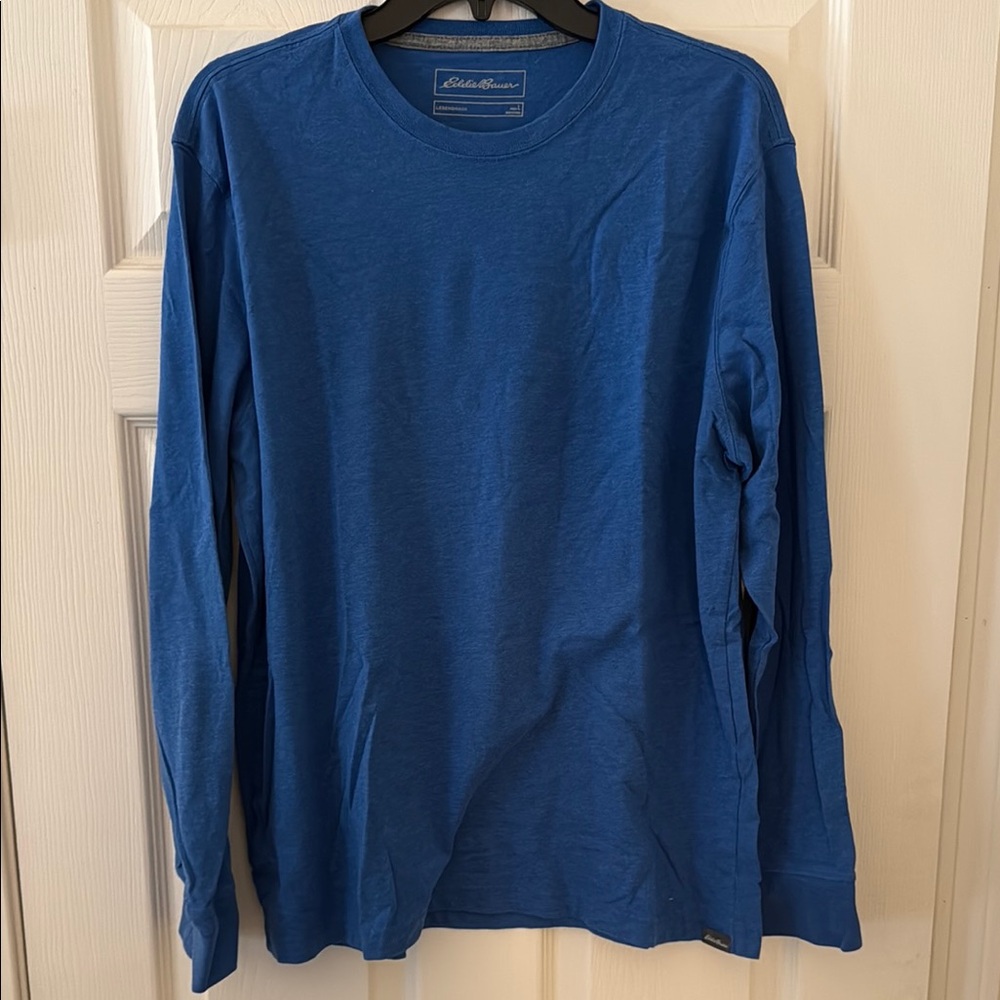 Eddie Bauer Men's Blue Long Sleeve Shirt